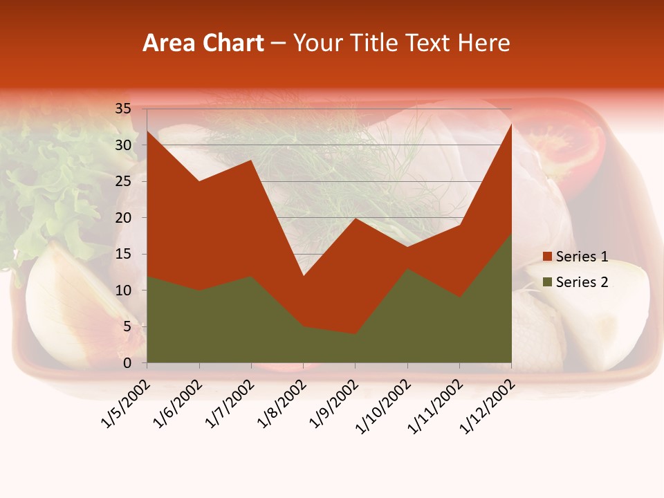 Grocery Gold Freshness PowerPoint Template