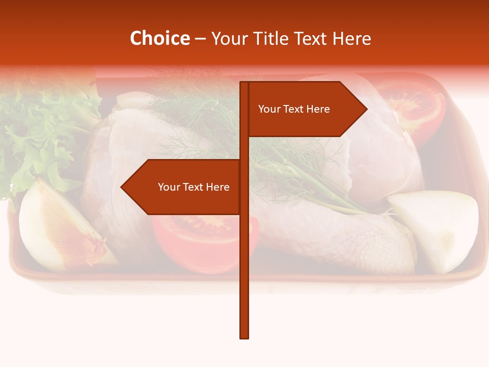 Grocery Gold Freshness PowerPoint Template