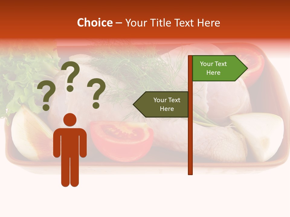 Grocery Gold Freshness PowerPoint Template