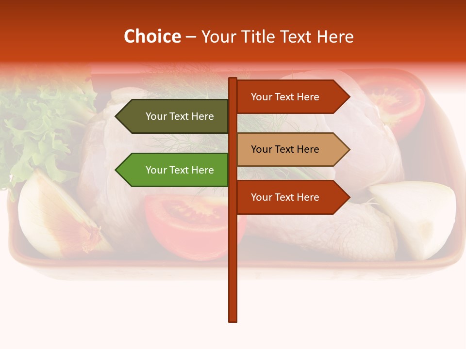 Grocery Gold Freshness PowerPoint Template