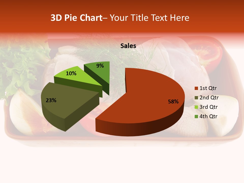 Grocery Gold Freshness PowerPoint Template