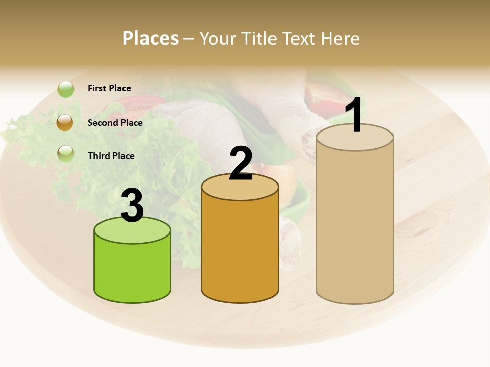 Muscle Lettuce Background PowerPoint Template