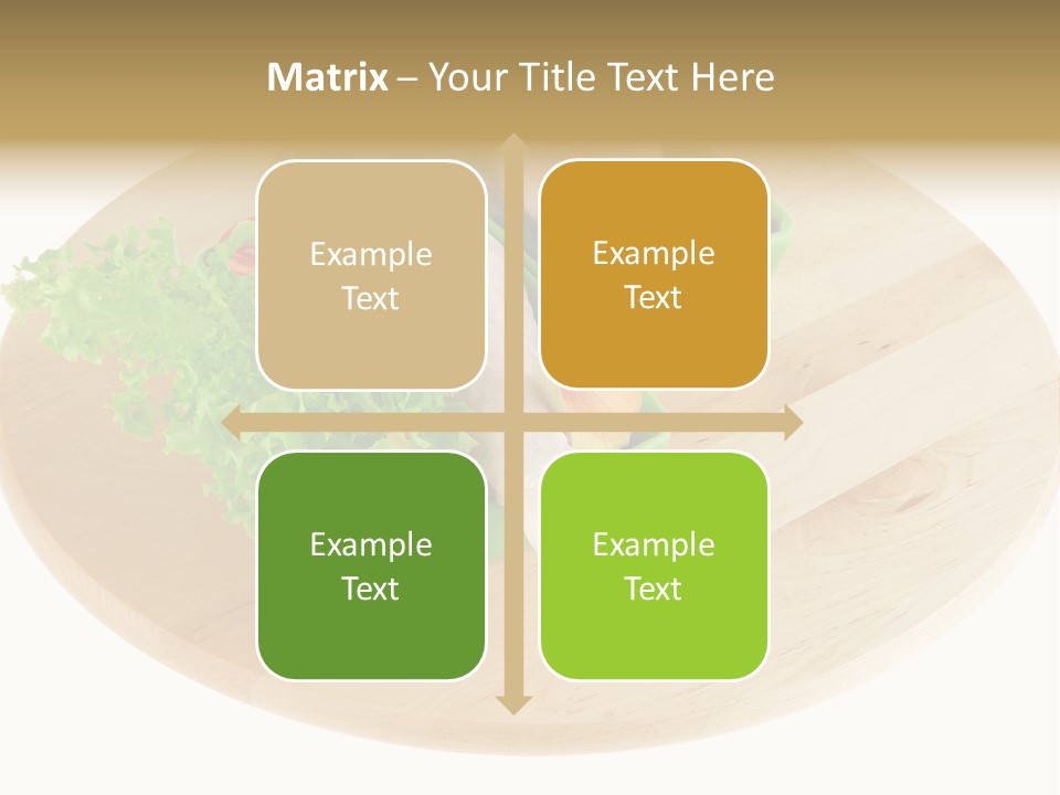 Muscle Lettuce Background PowerPoint Template