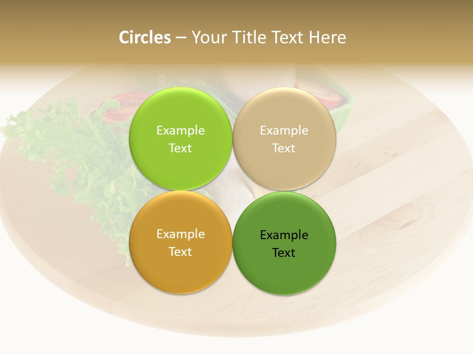 Muscle Lettuce Background PowerPoint Template