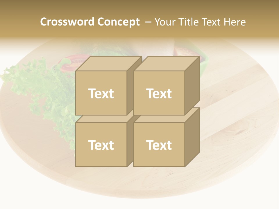 Muscle Lettuce Background PowerPoint Template