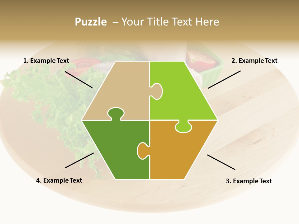 Muscle Lettuce Background PowerPoint Template