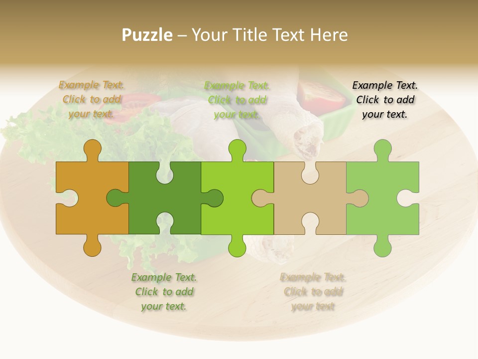 Muscle Lettuce Background PowerPoint Template