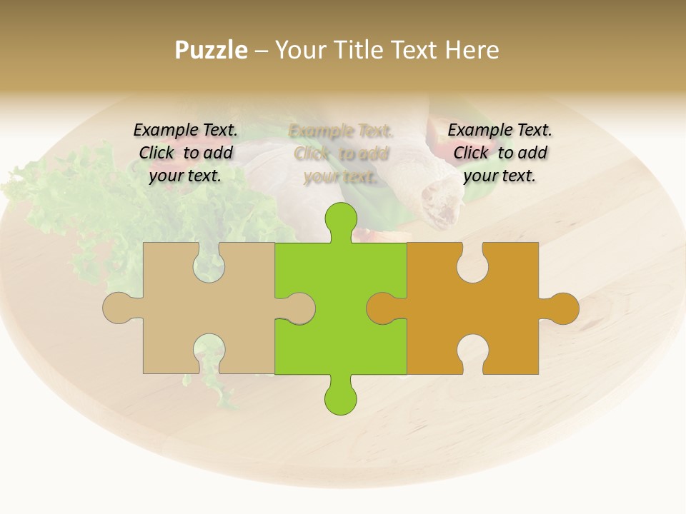 Muscle Lettuce Background PowerPoint Template