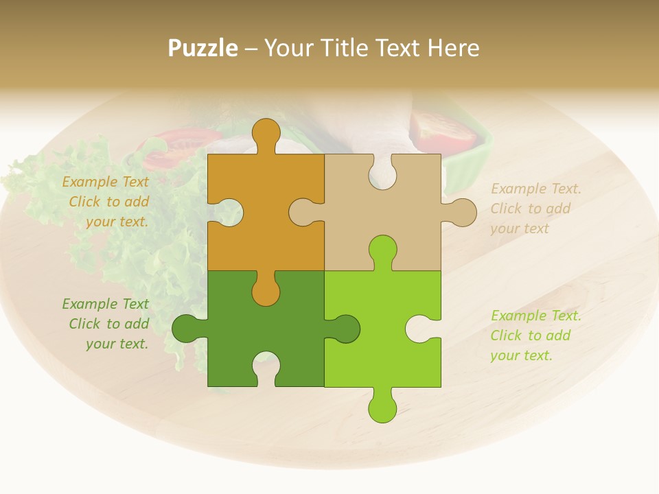 Muscle Lettuce Background PowerPoint Template