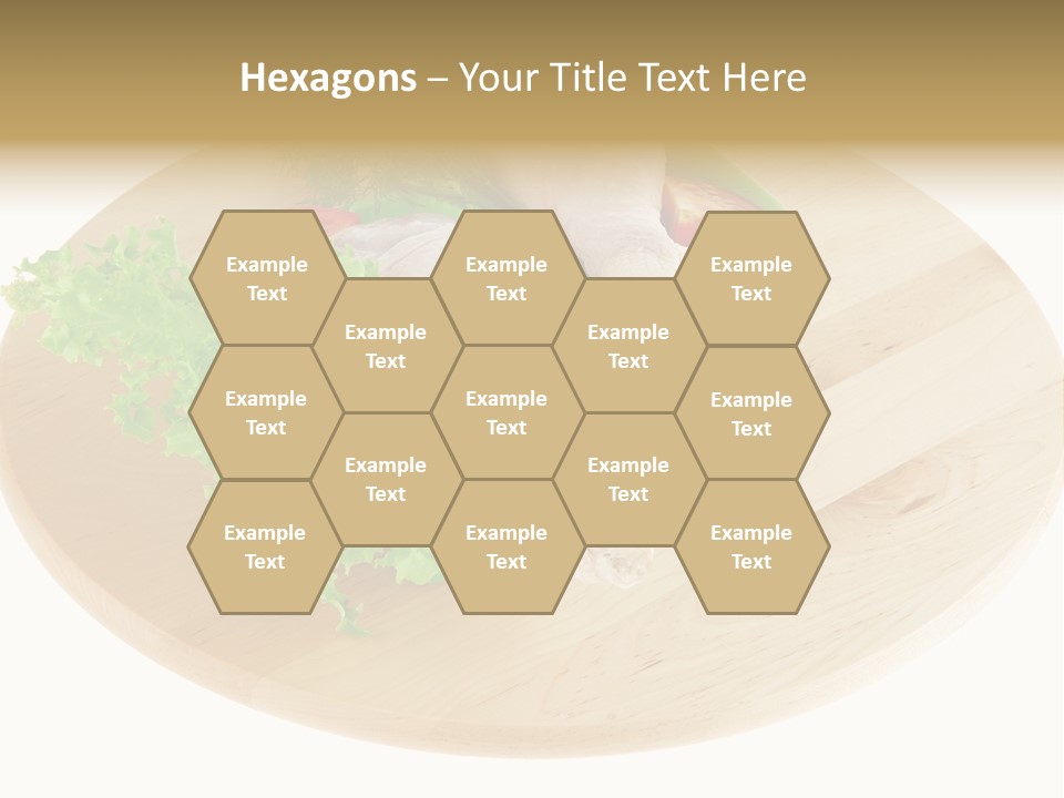 Muscle Lettuce Background PowerPoint Template