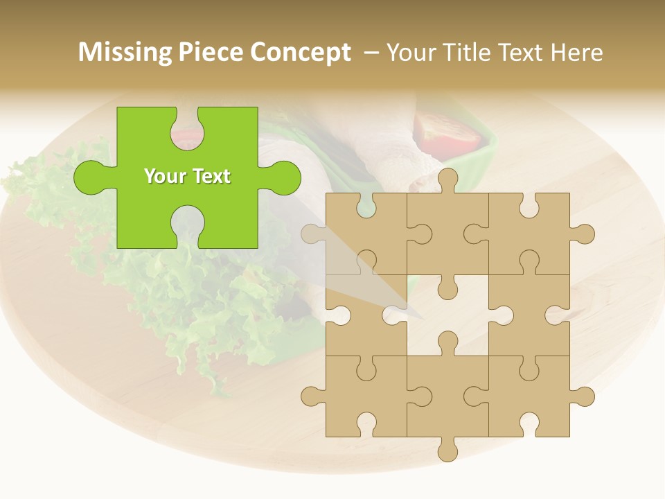 Muscle Lettuce Background PowerPoint Template