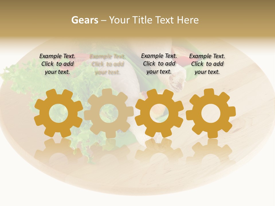 Muscle Lettuce Background PowerPoint Template