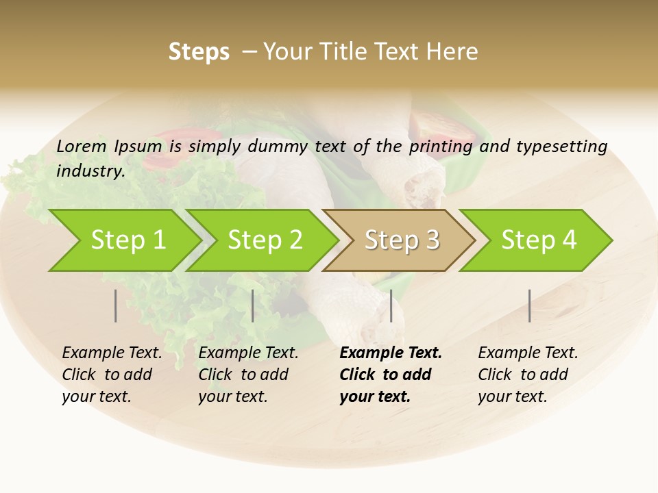 Muscle Lettuce Background PowerPoint Template