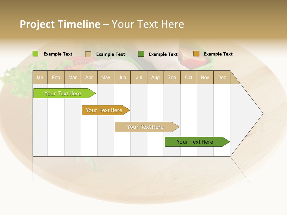 Muscle Lettuce Background PowerPoint Template