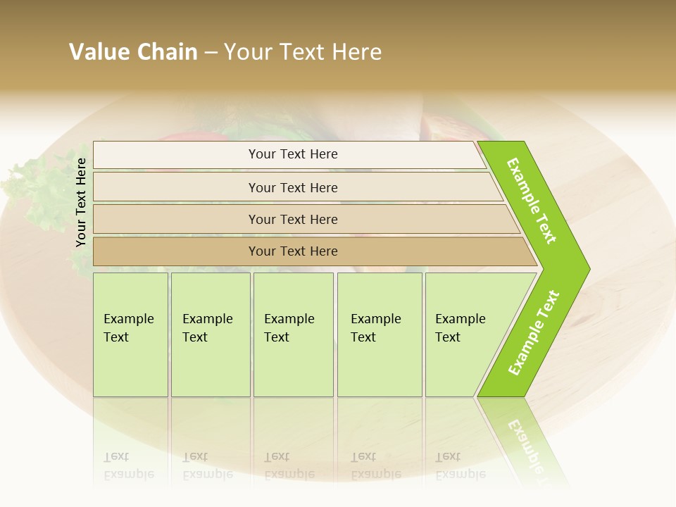Muscle Lettuce Background PowerPoint Template