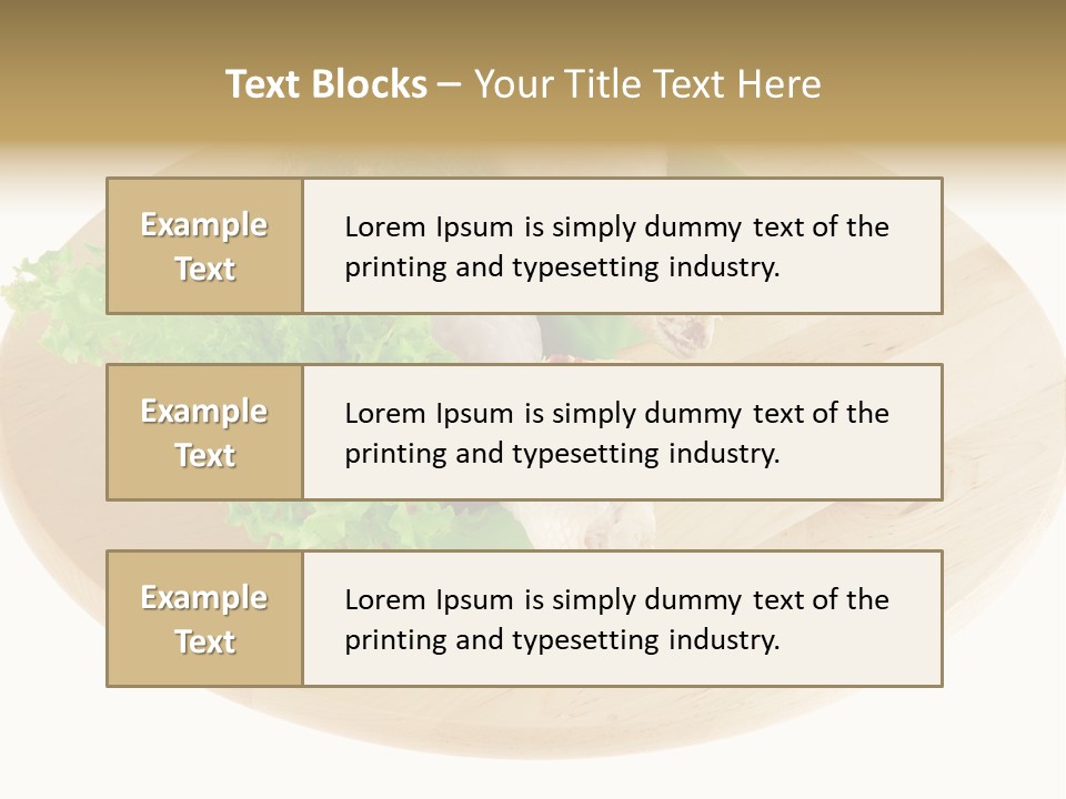 Muscle Lettuce Background PowerPoint Template