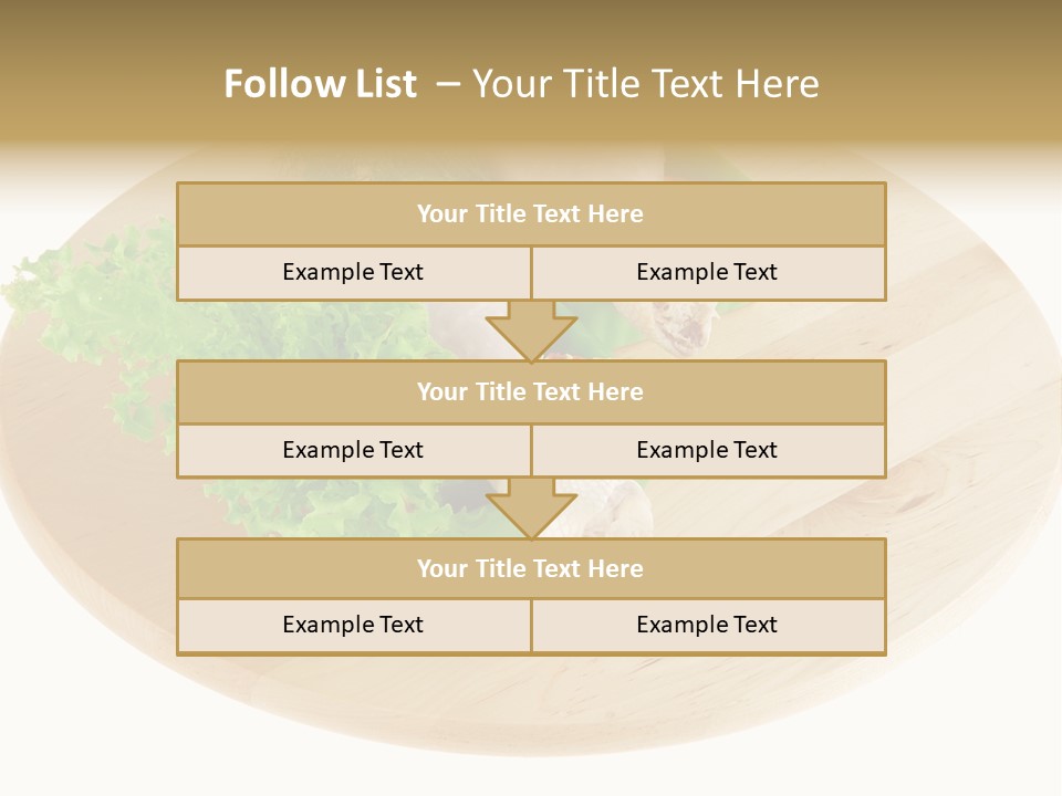 Muscle Lettuce Background PowerPoint Template