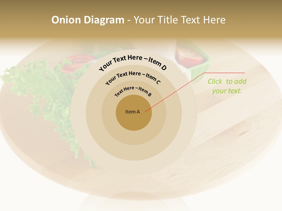 Muscle Lettuce Background PowerPoint Template