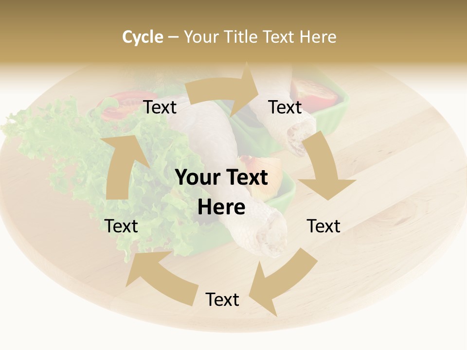 Muscle Lettuce Background PowerPoint Template