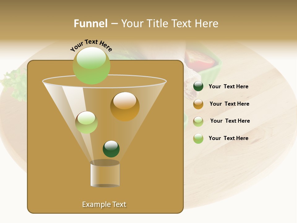 Muscle Lettuce Background PowerPoint Template