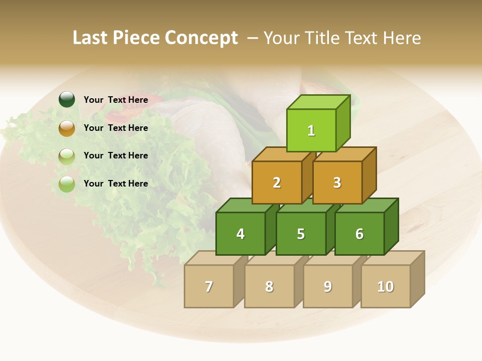 Muscle Lettuce Background PowerPoint Template