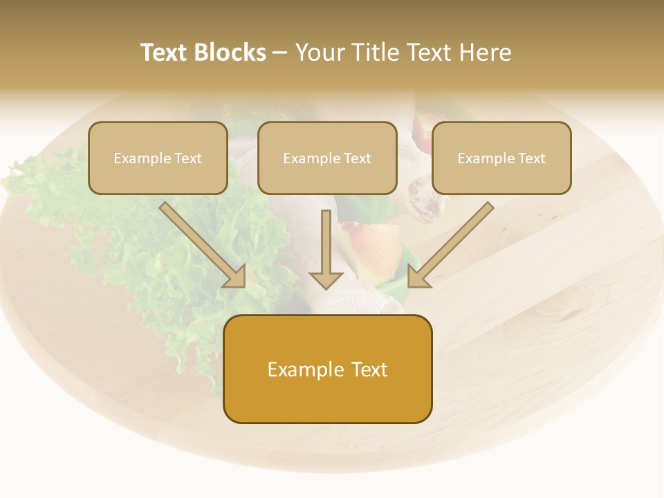 Muscle Lettuce Background PowerPoint Template