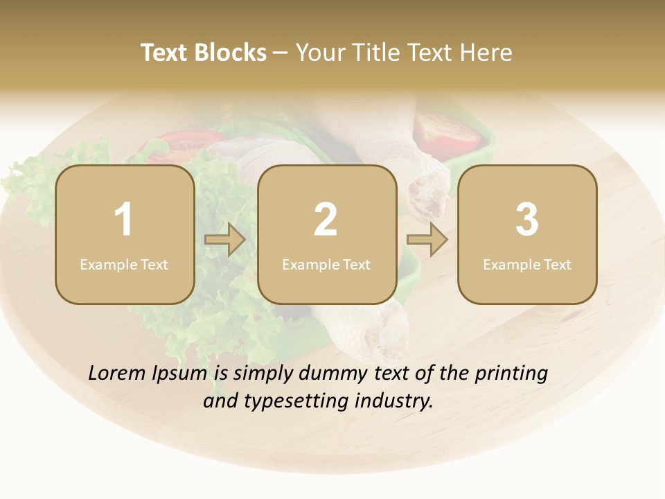 Muscle Lettuce Background PowerPoint Template