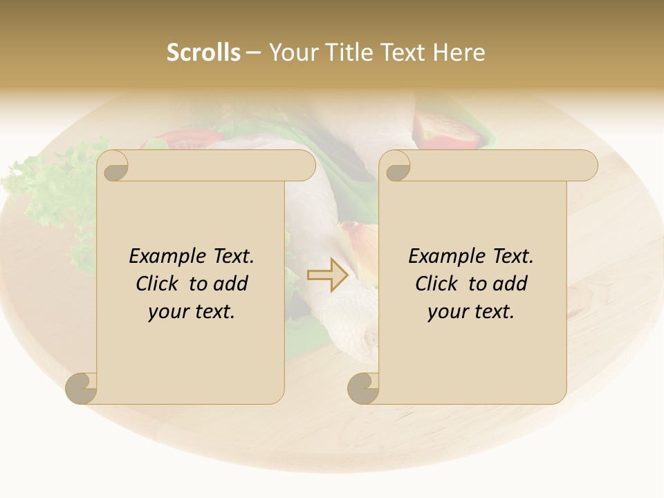 Muscle Lettuce Background PowerPoint Template