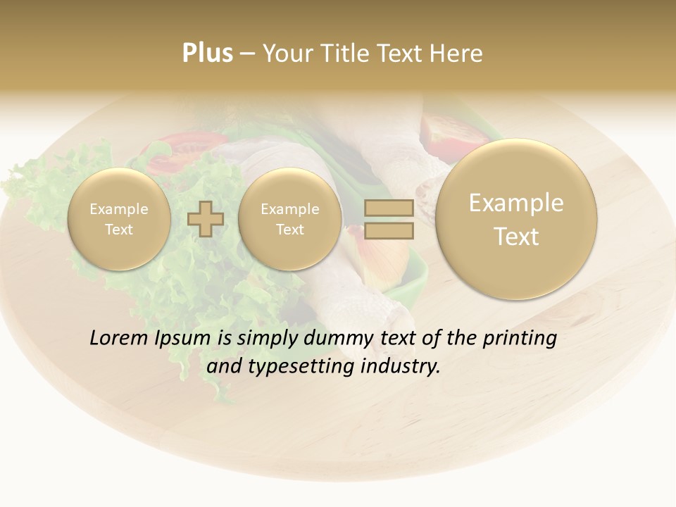 Muscle Lettuce Background PowerPoint Template
