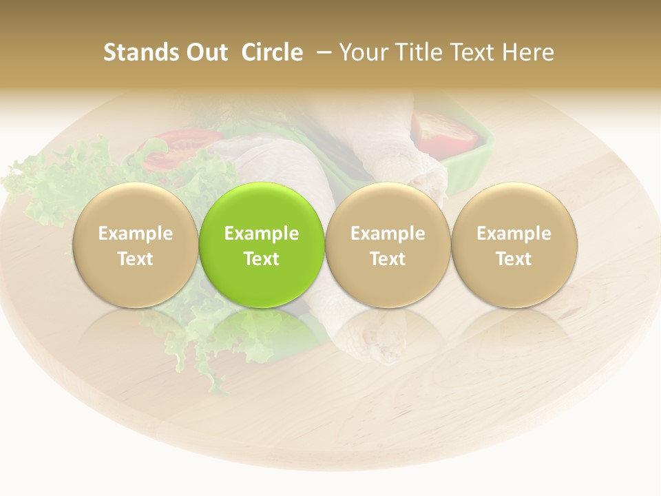 Muscle Lettuce Background PowerPoint Template