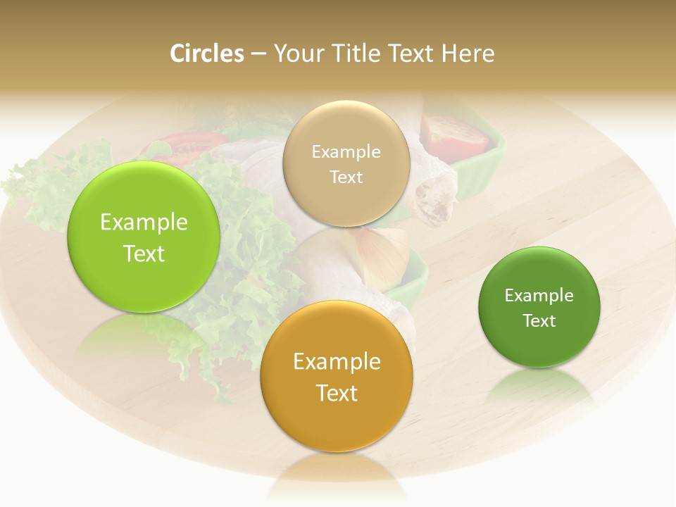 Muscle Lettuce Background PowerPoint Template