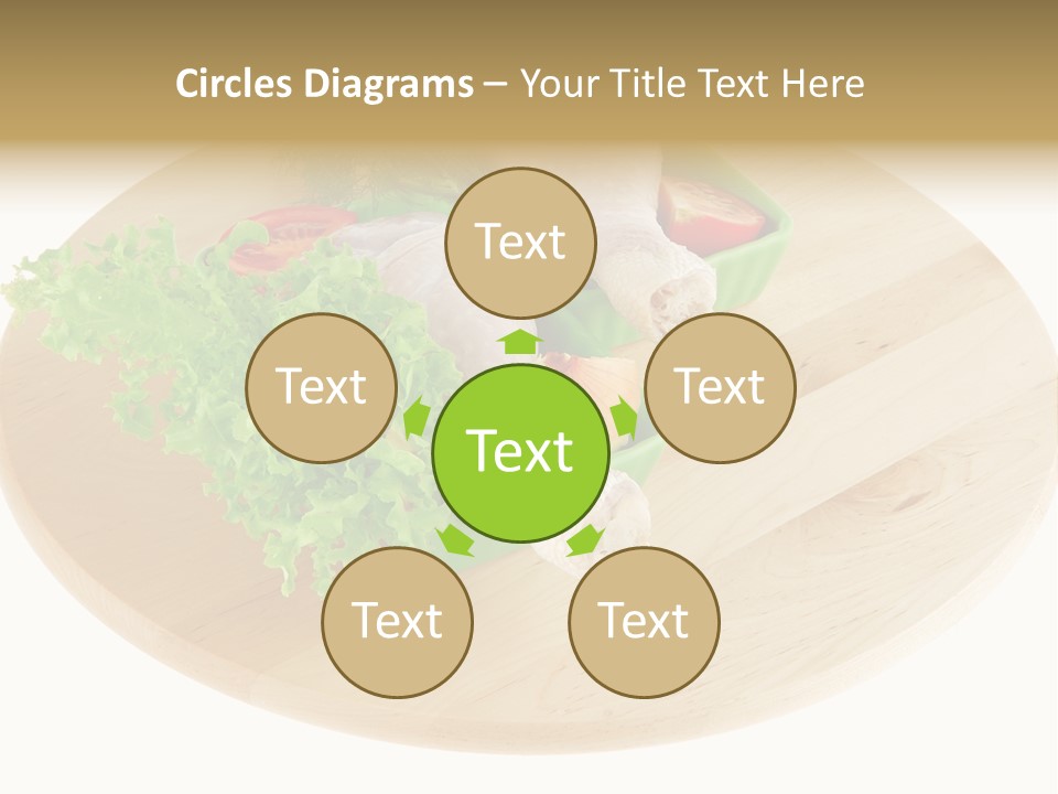 Muscle Lettuce Background PowerPoint Template