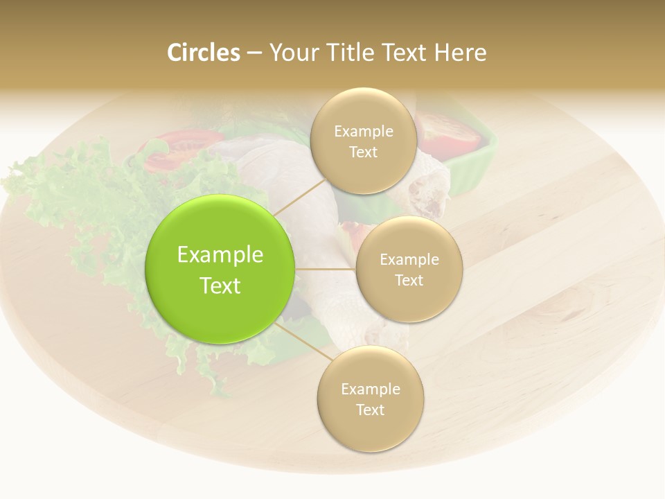 Muscle Lettuce Background PowerPoint Template