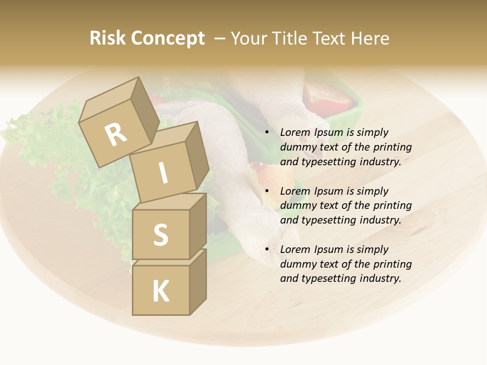 Muscle Lettuce Background PowerPoint Template