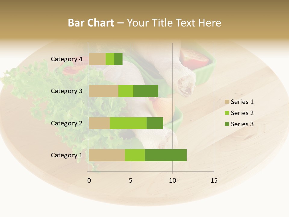 Muscle Lettuce Background PowerPoint Template
