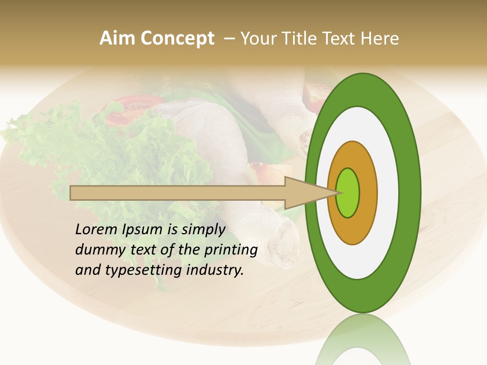 Muscle Lettuce Background PowerPoint Template