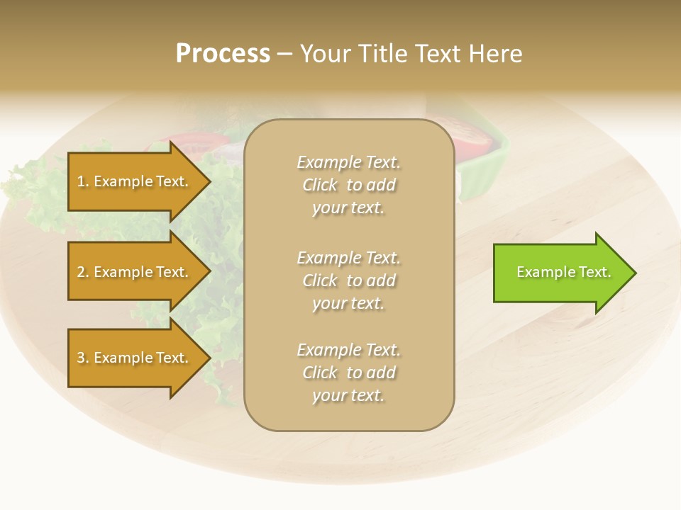 Muscle Lettuce Background PowerPoint Template