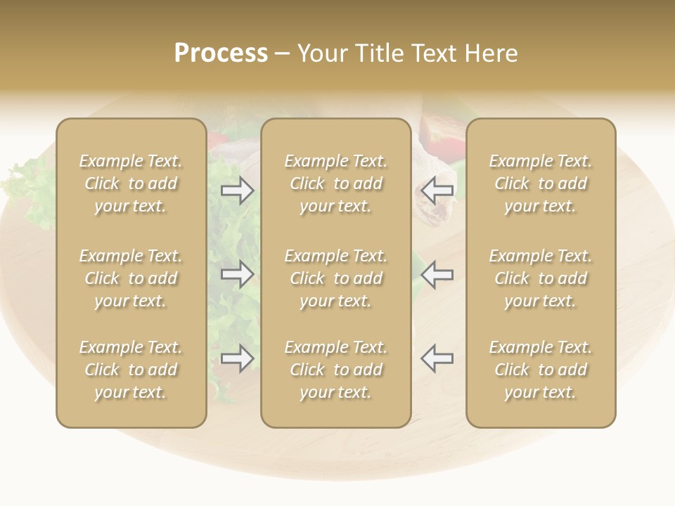 Muscle Lettuce Background PowerPoint Template