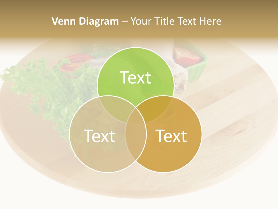 Muscle Lettuce Background PowerPoint Template