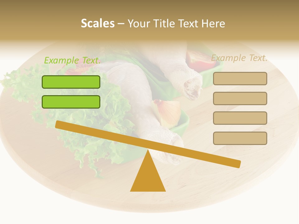 Muscle Lettuce Background PowerPoint Template