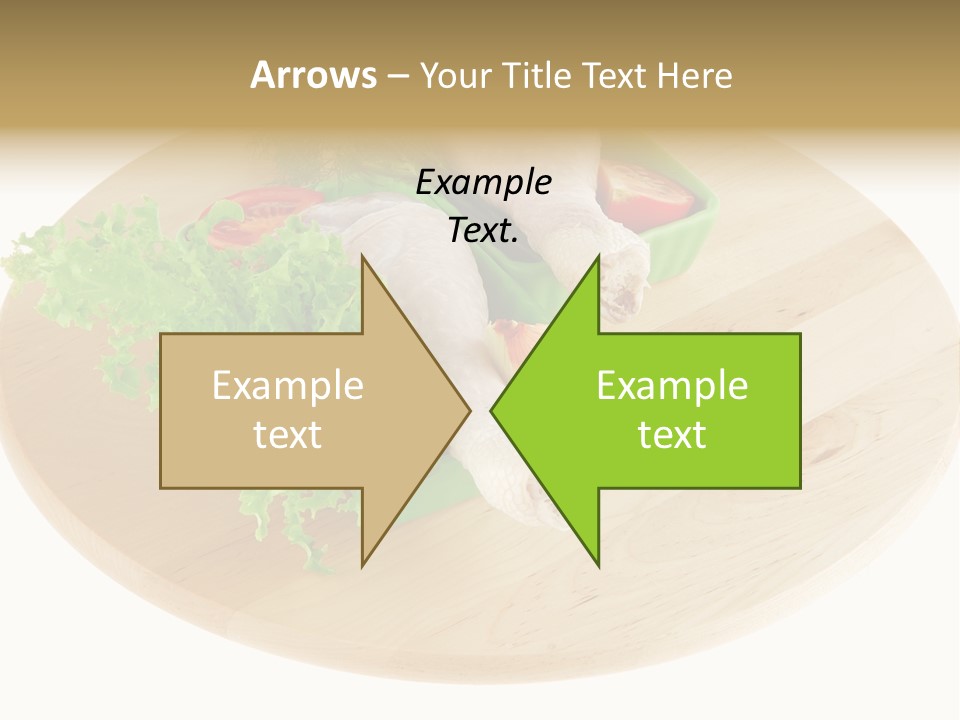 Muscle Lettuce Background PowerPoint Template