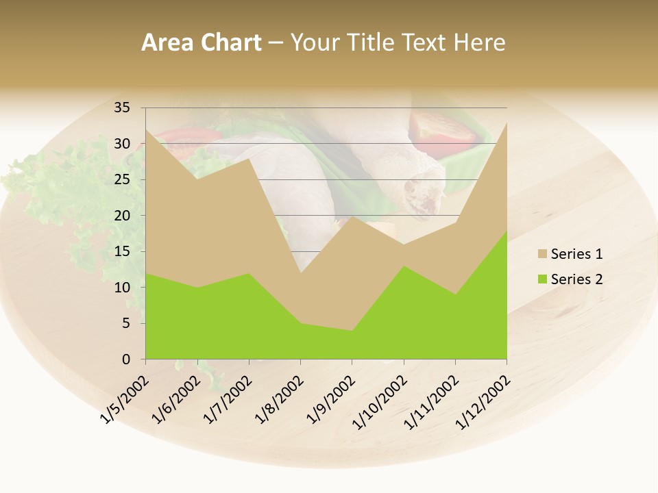 Muscle Lettuce Background PowerPoint Template
