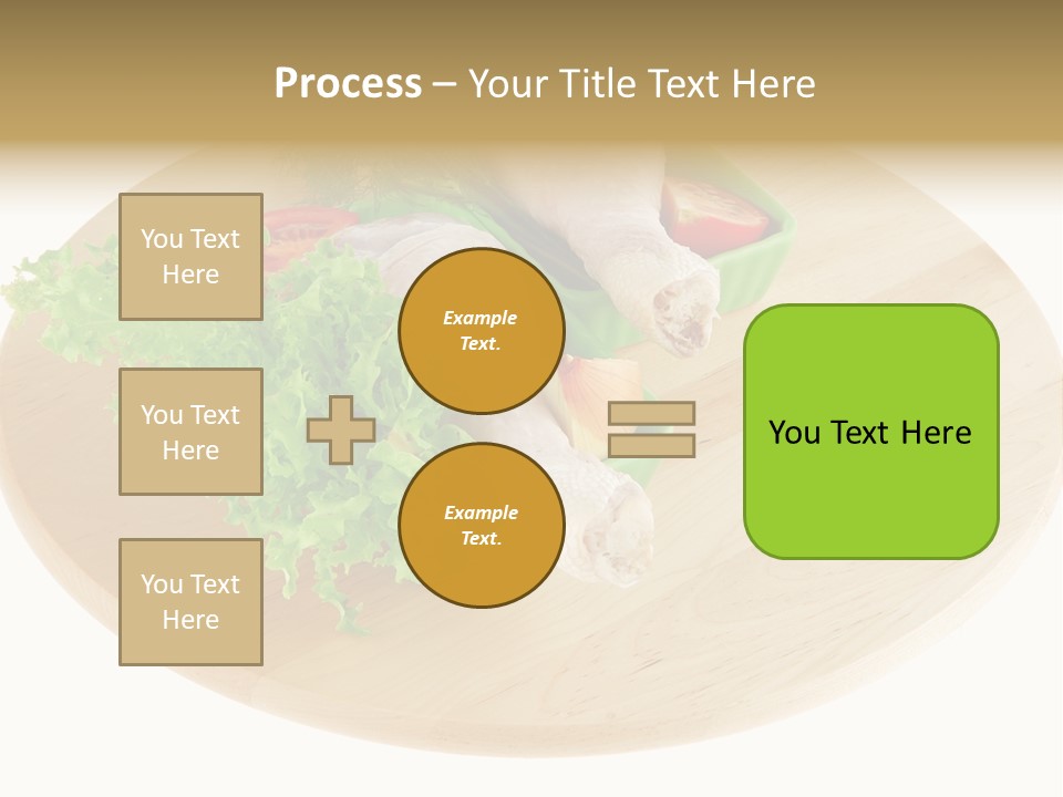 Muscle Lettuce Background PowerPoint Template