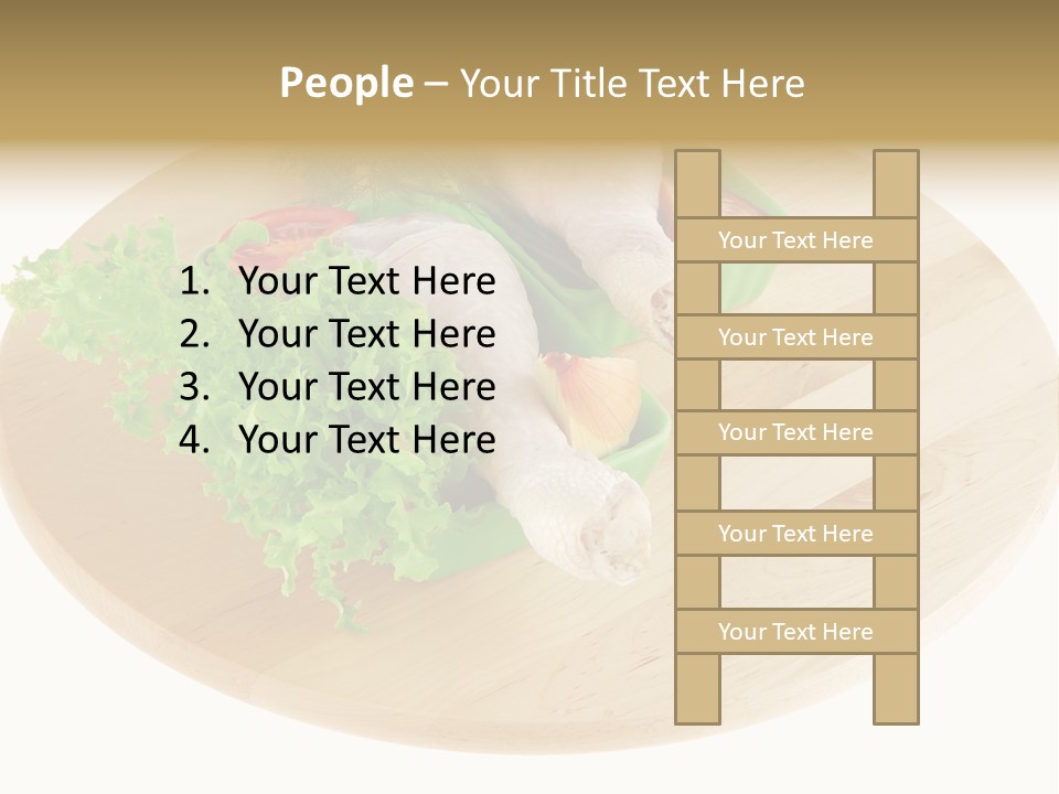 Muscle Lettuce Background PowerPoint Template