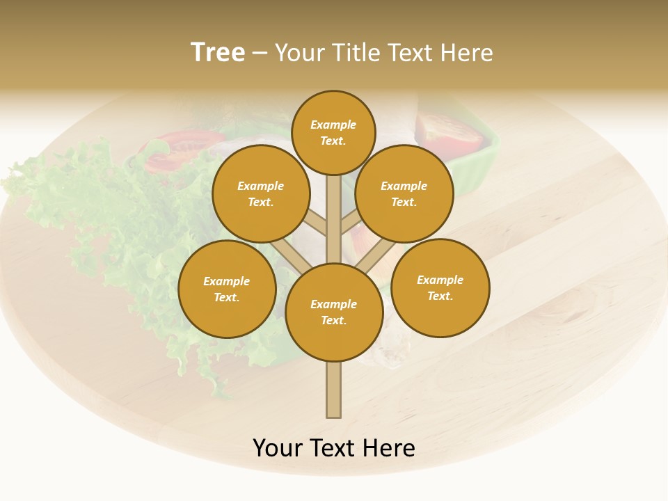 Muscle Lettuce Background PowerPoint Template