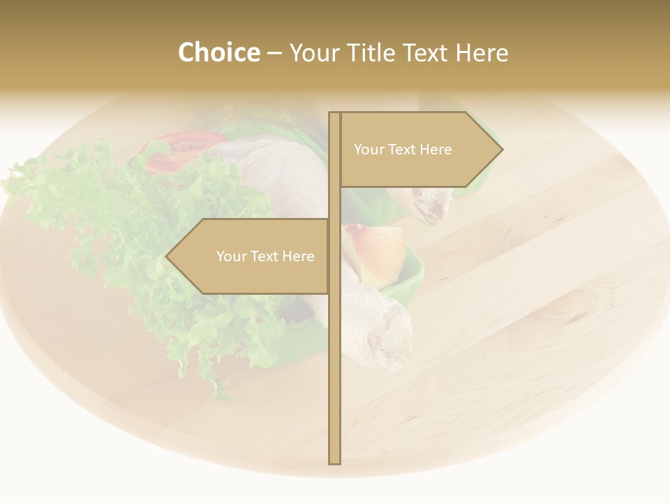 Muscle Lettuce Background PowerPoint Template