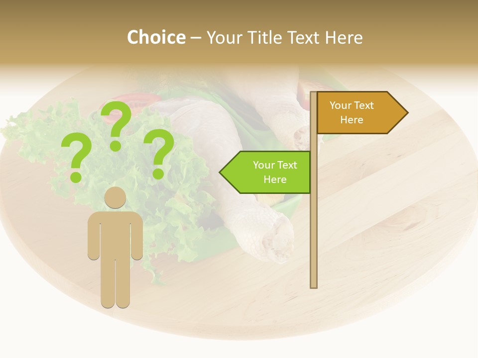 Muscle Lettuce Background PowerPoint Template