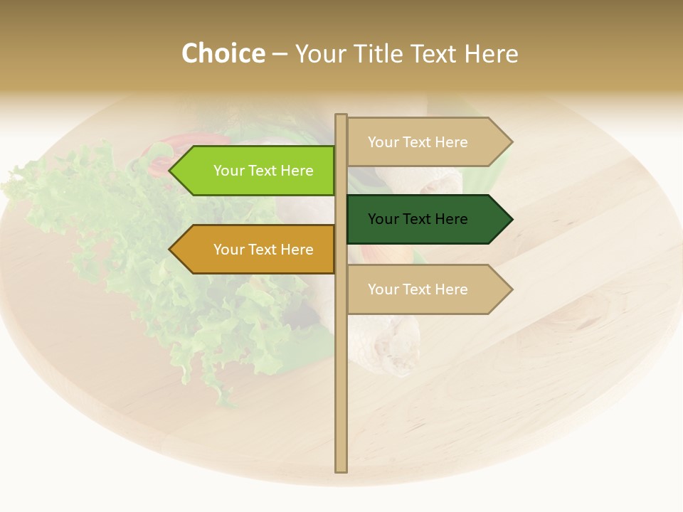 Muscle Lettuce Background PowerPoint Template