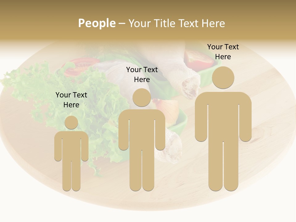 Muscle Lettuce Background PowerPoint Template