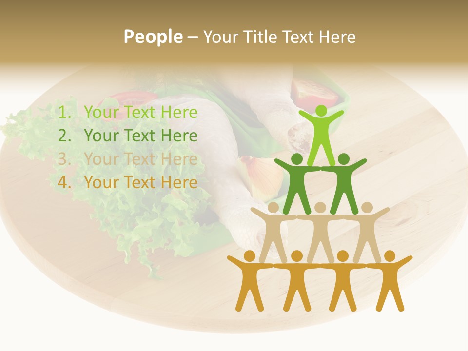 Muscle Lettuce Background PowerPoint Template